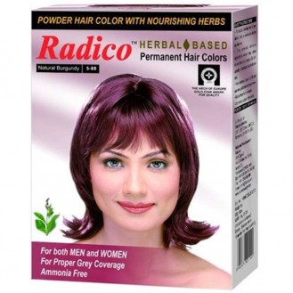 Burgundy Hair Color 6 Sachet| Permanent | Radico Herbal |Natural