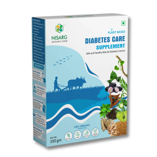 Diabetes Care Supplement 100gm | Nisarg Organic Farm Plant Based