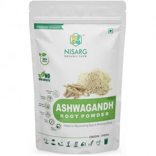 Ashwagandha Root Powder  100gm | Nisarg Organic Farm