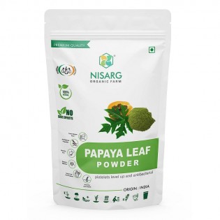 Papaya Leaf Powder 100gm | Nisarg Organic Farm