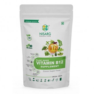 Vitamin B12 Supplement 100gm | Nisarg Organic Farm Plant Based