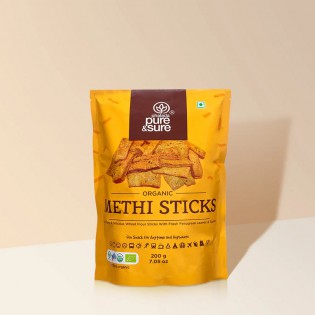 Organic Methi Sticks-200 g | Pure and Sure